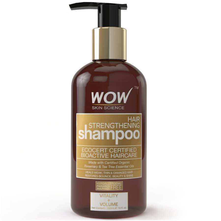 WOW Skin Science Organics Hair Strenghtening Shampoo - 300 ML