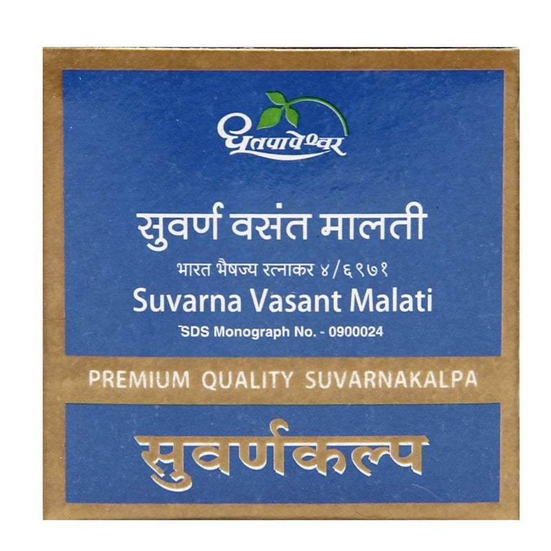 Dhootapapeshwar Swarna/Suvarna Vasant Malati Premium Quality Suvarnakalpa - 10 tab