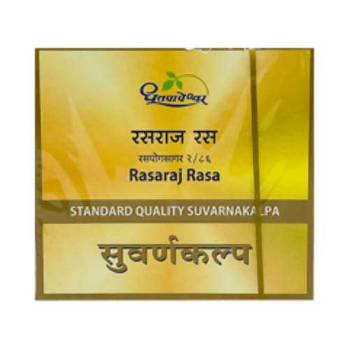 Dhootapapeshwar Rasaraj Rasa Standard Quality Suvarnakalpa Tablets - 10 Tabs