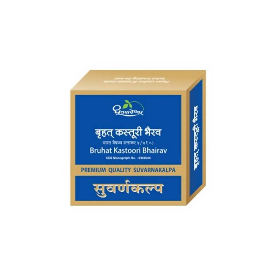 Dhootapapeshwar Bruhat Kastoori Bhairav Premium Quality Suvarnakalpa Tablet - 1 No