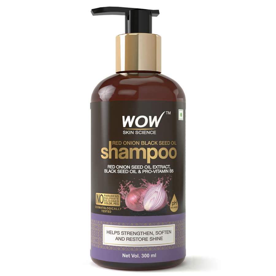 WOW Skin Science Red Onion Black Seed Oil Shampoo - 1 Ltr