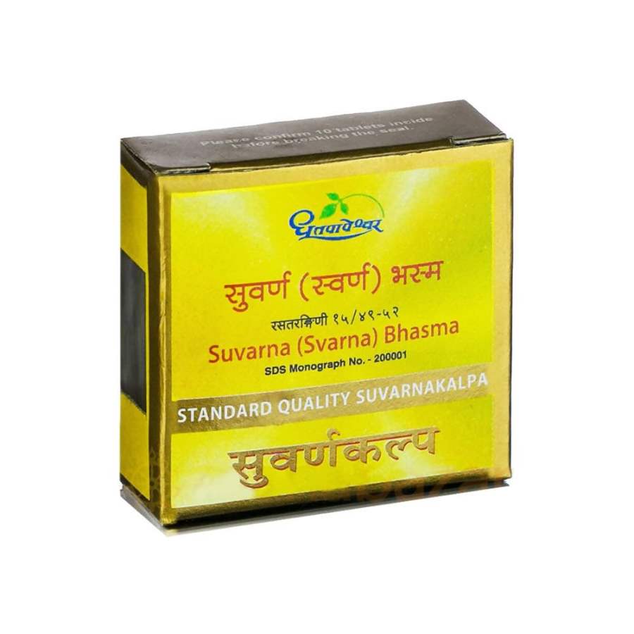 Dhootapapeshwar Svarna Bhasma Standard Quality Suvarnakalpa Tablets - 1 No