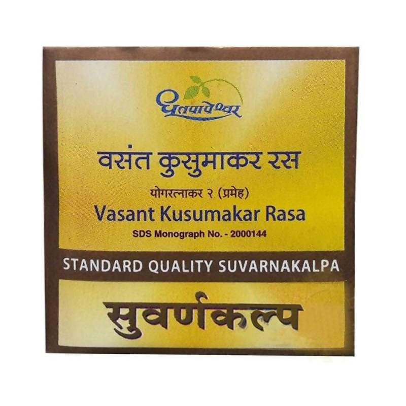 Dhootapapeshwar Vasant Kusumakar Ras Standard Quality Suvarnakalpa - 10 Tabs