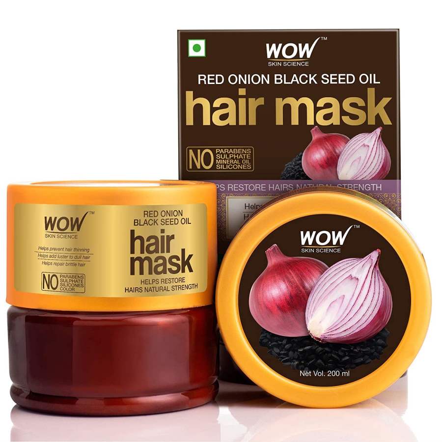 WOW Skin Science Red Onion Black Seed Oil Hair Mask - 200 ML