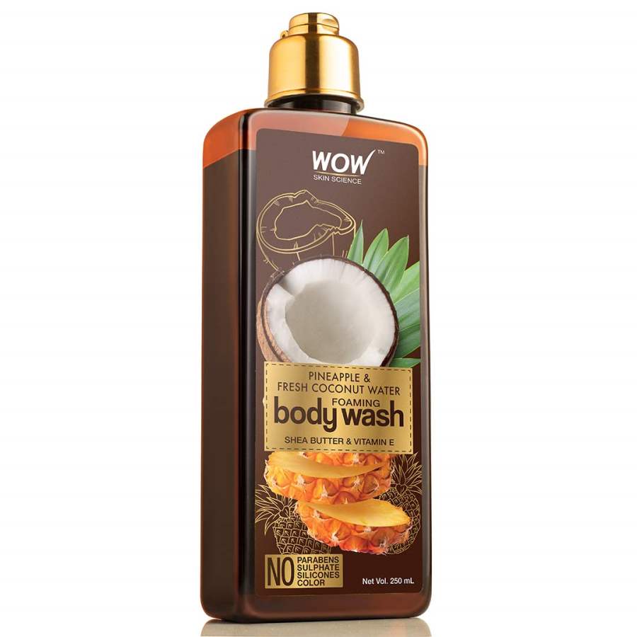 WOW Skin Science Pineapple & Fresh Coconut Water Foaming Body Wash - 250 ml