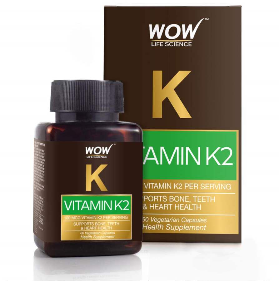 WOW Skin Science WOW Vitamin K2 55mcg - 60 Vegetarian Capsules - 1 No