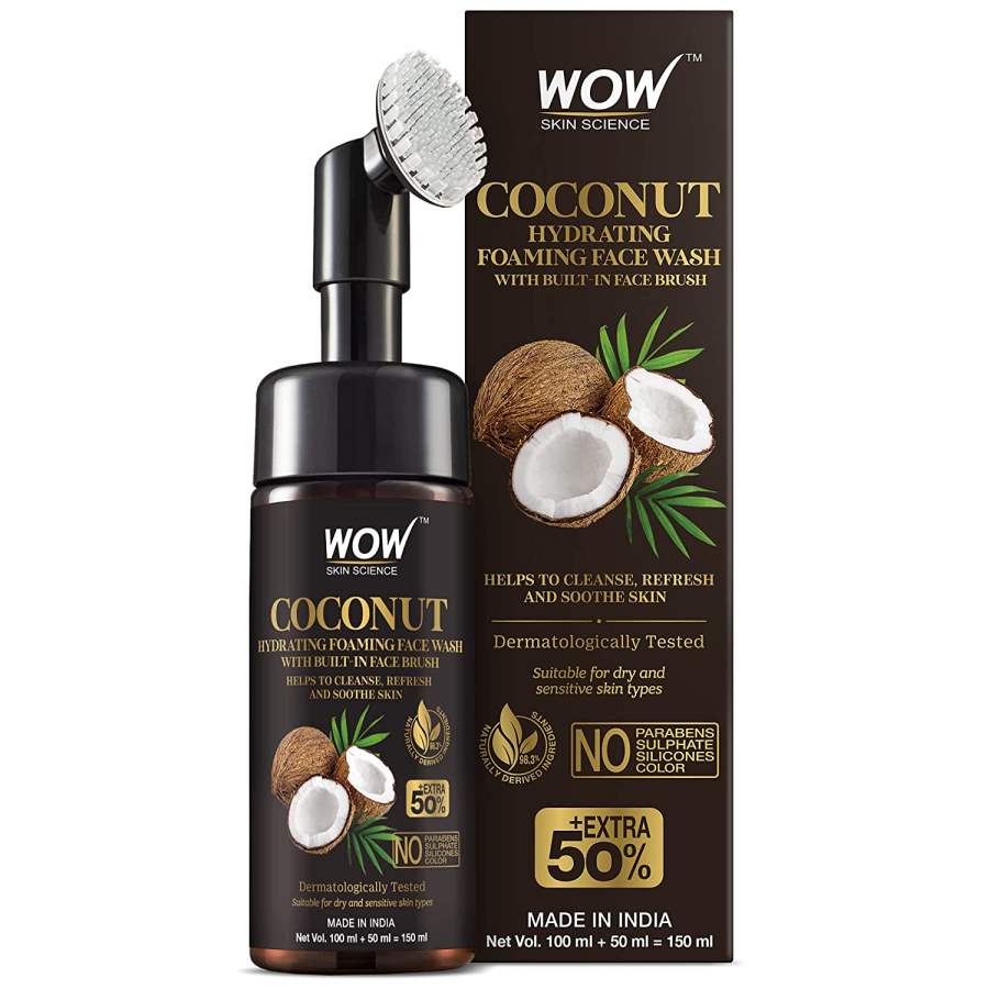 WOW Skin Science Coconut Hydrating Foaming Face Wash - 100 ml - 100 ml