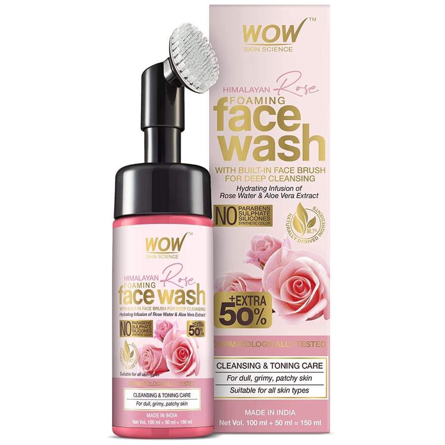 WOW Skin Science Himalayan Rose Foaming Face Wash - 100 ml