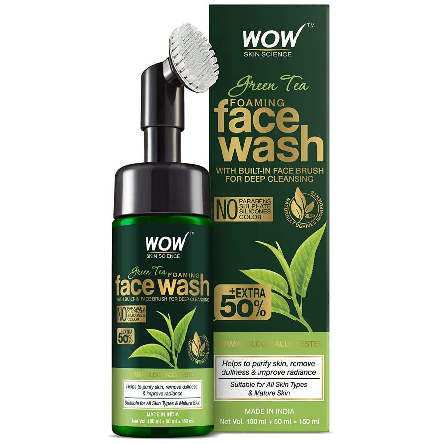 WOW Skin Science Green Tea Foaming Face Wash - 100 ml