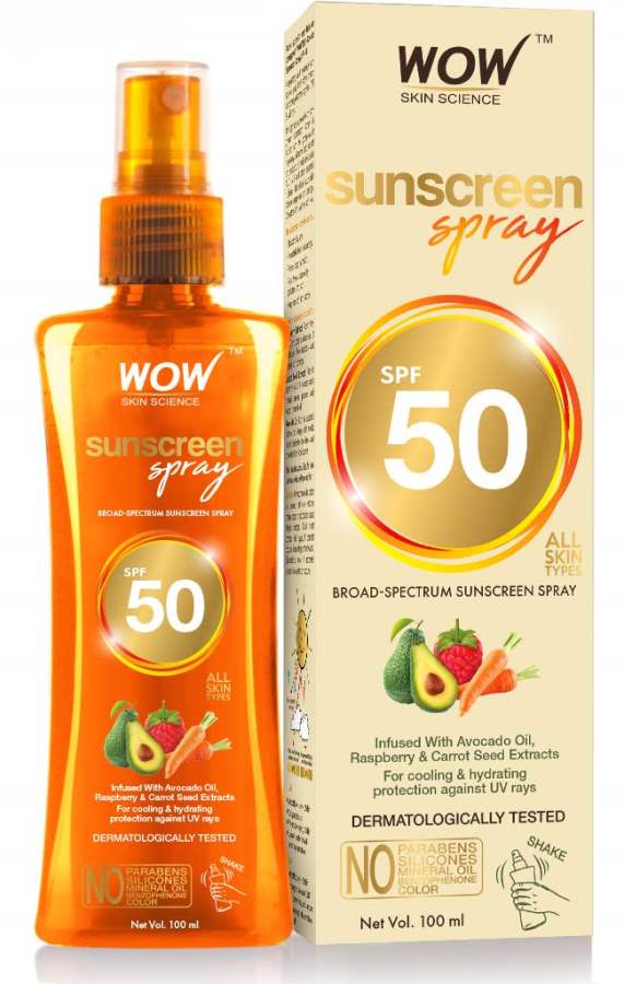 WOW Skin Science UV Sunscreen Spray Spf 50 - 100 ml
