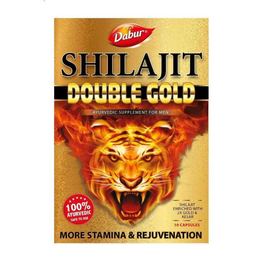 Dabur Shilajit Double Gold Capsules - 10 Caps