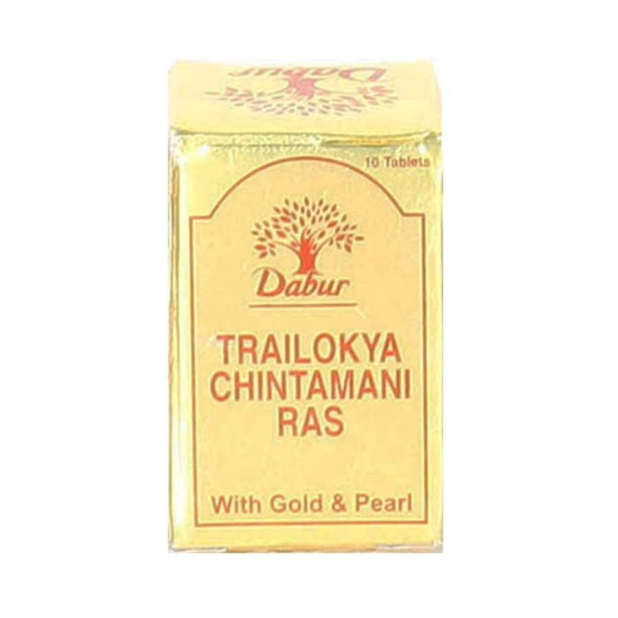 Dabur Trailokya Chintamani Ras with Gold Tabs - 10 Tabs