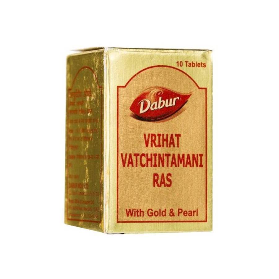 Dabur Vrihat Vatchintamani Ras with Gold and Pearl Tablets - 20 Tabs (2 * 10 Tabs)