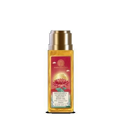 Forest Essentials Soundarya Luminous Beauty Body Oil with 24 Karat Gold Shimmer - 50 ml