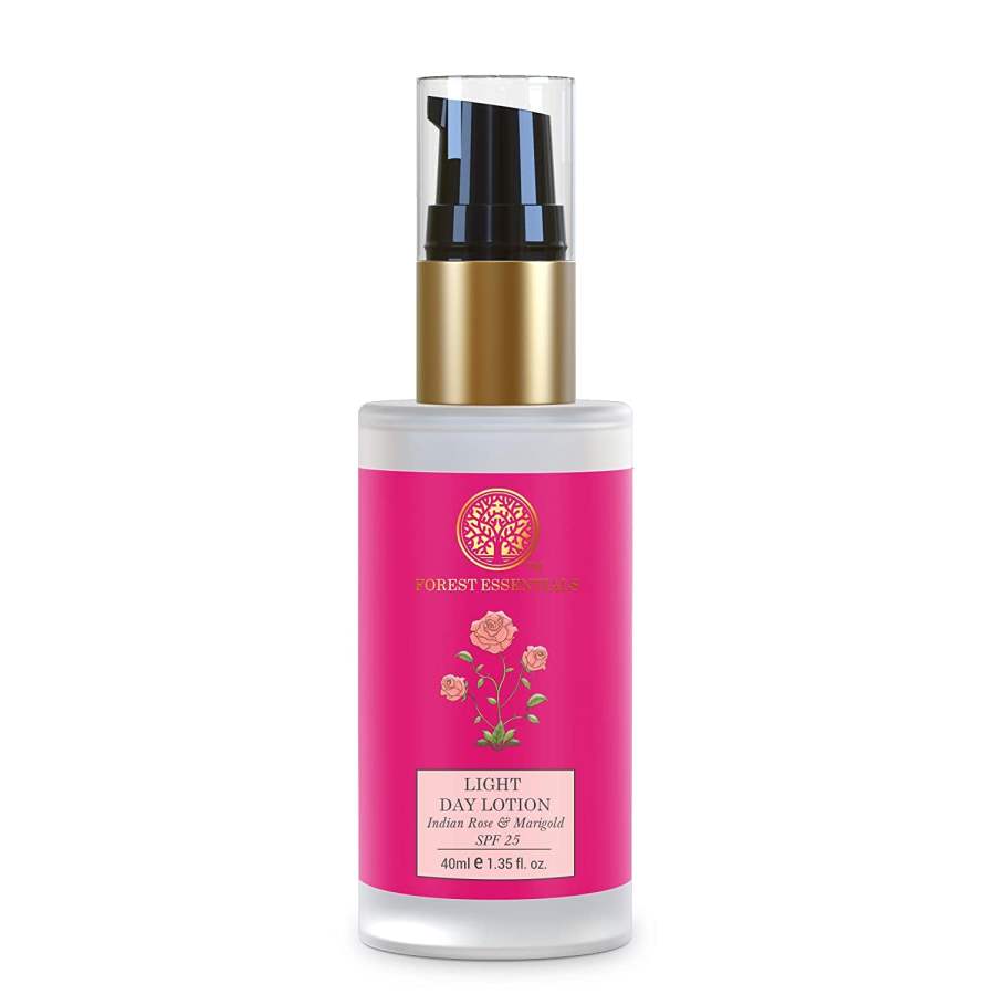 Forest Essentials Light Day Lotion Indian Rose & Marigold (Face Cream with SPF 25) - 40 ml