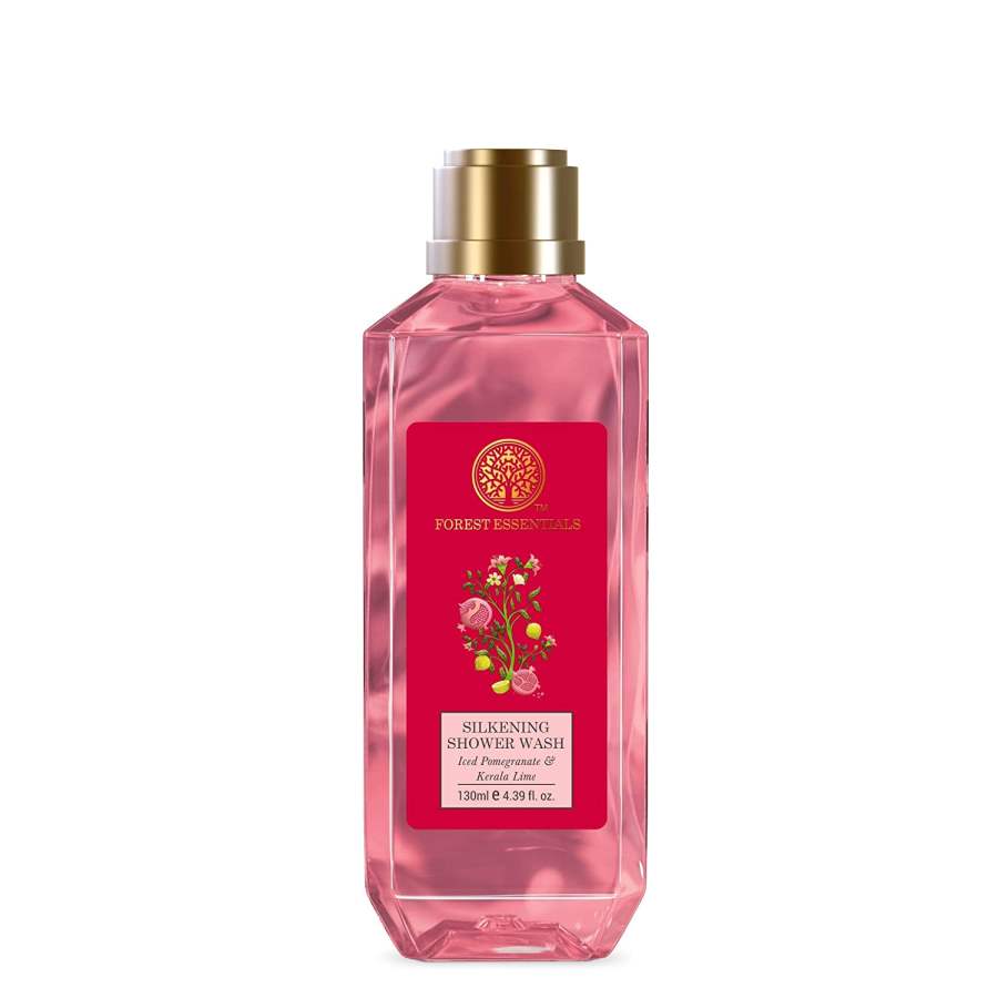 Forest Essentials Silkening Shower Wash Iced Pomegranate & Kerala Lime (Body Wash) - 130 ml