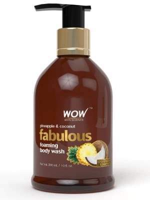 WOW Skin Science Brown Pineapple and Coconut Foaming Body Wash - 300 ML